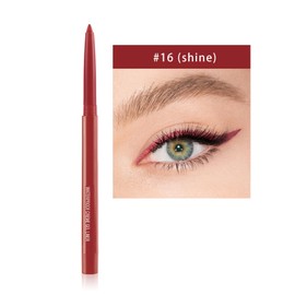 DekRion Eyeliner Pencil, Waterproof Eyeliner Long-lasting, Red-Shine Eyeliners, High-Pigmented Colorful Eyeliners Easy To Use Eye Liner Pen for Women