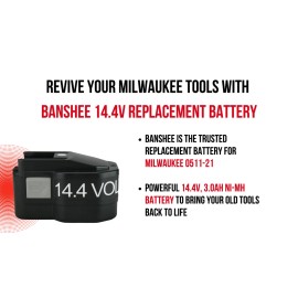 Banshee 14.4v 3.0AH 48-11-1014 48-11-1024 for Milwaukee 14.4 Volt Power