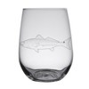 HullSpeed Designs Redfish Engraved Stemless Wine Glasses (Set of 2)