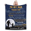 to My Dad Birthday Gift Blanket from Daughter 50"x60" Birthday