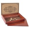 AMEROUS Shut The Box Dice Game，Wooden Board Table Math Game