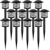 Luces Solares GIGALUMI FXD-12 – Pack 12 LED impermeables para