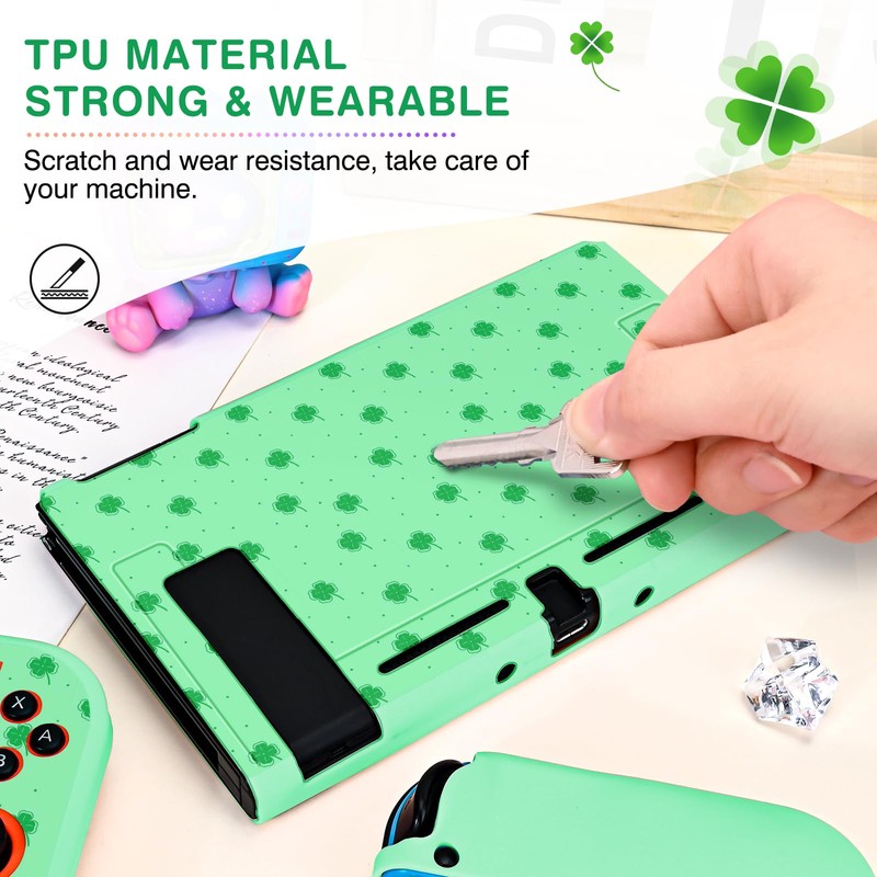 DLseego Grip Case Controller for Switch Console 2017, Floral Anti-Slip