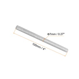 Rebower Hot Glue Sticks Mini Glue Hot Melt Glue Gun Sticks for Arts Crafts DIY Card Making - 7mm x 100mm Silver Gray 10pcs