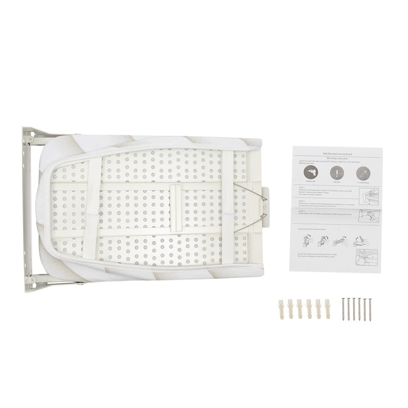 TITIDU Wall Mounted Ironing Board Space Saver Foldable 180°Swivel Ironing