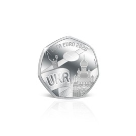 Euro 2020 Football Championship Silver Team Coins - Ukraine and Netherlands