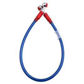 AHL Length: 110 cm Motorcycle Blue Clutch Brake Hoses Brake Line Oil Hose Brake Hose with Braided Stainless Steel and Aluminium Alloy Connector