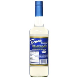 Torani Sugar Free Coconut Syrup, 750mL