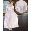 NSPSTT Golden Regency Dresses for Women Plus Size Victorian Ball