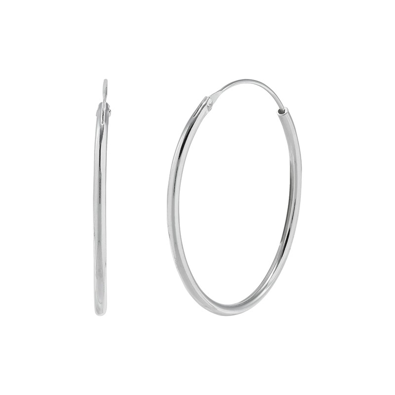 Silpada 'Simple Joy' Hoop Earrings in Sterling Silver
