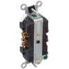 Leviton 5822-W Straight Blade Single Receptacle, 250 Vac, 20 A,