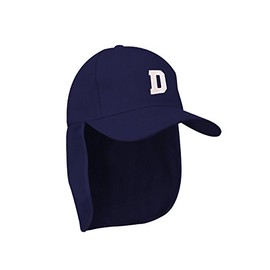 Morefaz Junior Legionnaire Style Baseball Cap Nave A-Z Letter Boy Girl Children Summer Sun Hat UV Protection Child Kids Sport MFAZ Ltd (D)