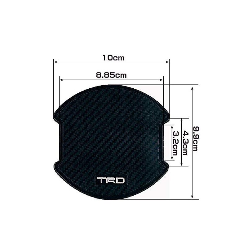TRD MS010-00018 Door Handle Protector, Set of 2, Aqua, Corolla,
