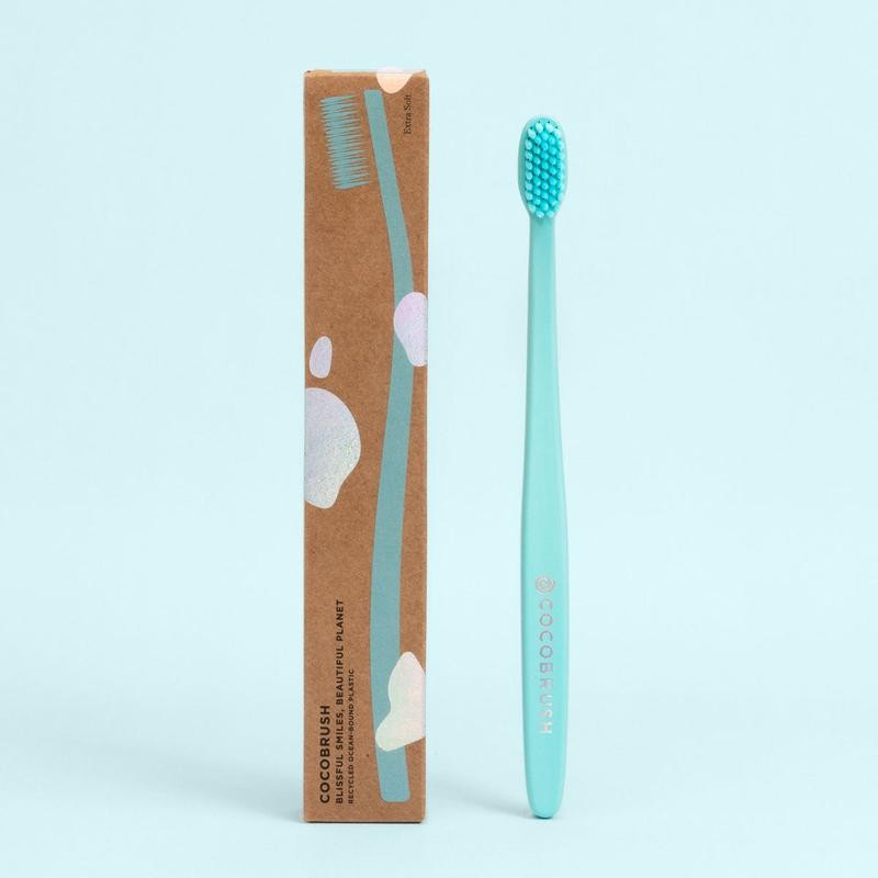 Cocofloss Cocobrush, Ultra-Soft Manual Toothbrush, Dentist-Designed, Gentle on Gums, Made