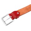 LEONARDO VERRELLI 3100093-96 Unisex Leather Belt 80-140 cm, red