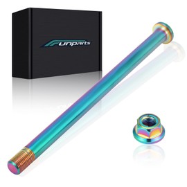 Funparts Rear Wheel Axle with Nut Titanium Alloy for Surron Sur Ron LBX Electric Dirt Bike