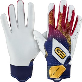 Grip Boost Loaded Baseball Batting Gloves with Boost Plus Leather - Adult and Youth Sizes (USA, Small)