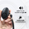 UPSHELL Selbstverteidigung Frauen – Schlüsselanhänger mit 130 dB Sirene und