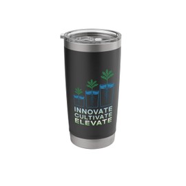 Innovate Cultivate Elevate Hydroponic Farming Stainless Steel Insulated Tumbler