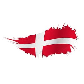 Aufkleber Dänemark ca. 30x20 cm Sticker - Carsticker Autoaufkleber Flagge Fahne