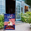 USA 250 Anniversary Garden Flag, Patriotic American Eagle Flag 12x18