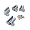 4 x SHOWER DOOR HOOKS Guides/ Rollers/ Wheels/ Runners 106-4