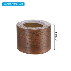 PATIKIL Wood Grain Repair Tape 2in x33ft, Self Adhesive Realistic Textured Repair Tape Patch for Floor Door Table Cabinets Desk, Sequoia