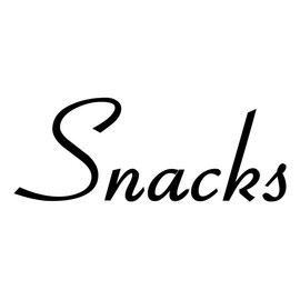 Snacks 5.25w x 2h Label | Kitchen Pantry Organization | Die Cut Vinyl Decal | Black Retro Font (Sticker Only)