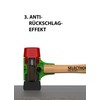 Selecthor Soft Hammer with Impact Inserts Made of Plastic (KU)