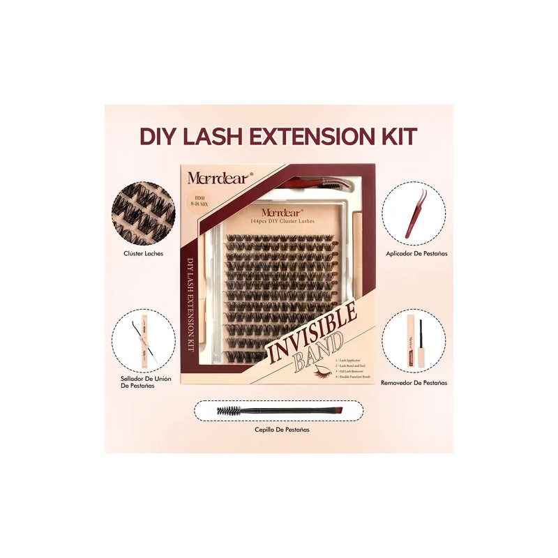 Pestañas Extensions Kit 144pcs Hd01 Curvation D 8-18 Mm