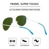 MAXJULI XL Aviator Sunglasses for Men Women Polarized Sunglasses for