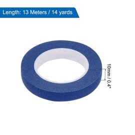 QUARKZMAN 4 Stück 0,4 Zoll breite 14 Yards dunkelblaues Abdeckband Malerband Rollen für Zuhause Büro Gewerbliche Auftragnehmer Sauberes Tropfenfreies Malen Breites Krepppapier