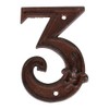 Esschert Design Cast Iron House Number, Rust Brown, 8 x