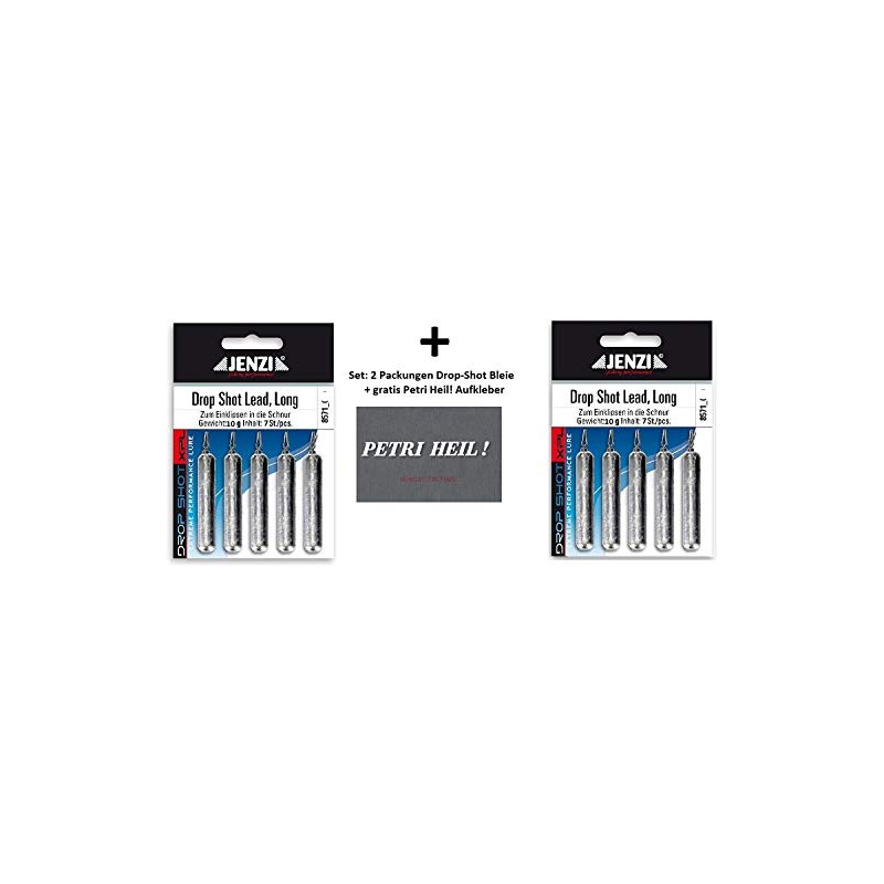 blntackle76 Set of 2 Jenzi Drop-Shot Lead Weights Long by
