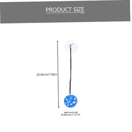 CIYODO Bearded Dragon Toys Set 4pcs Lizard Accessories Bell Balls Suction Cups Interactive Toys