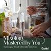 Barillio 24 Oz Crystal Cocktail Mixing Glass with Bamboo Stand