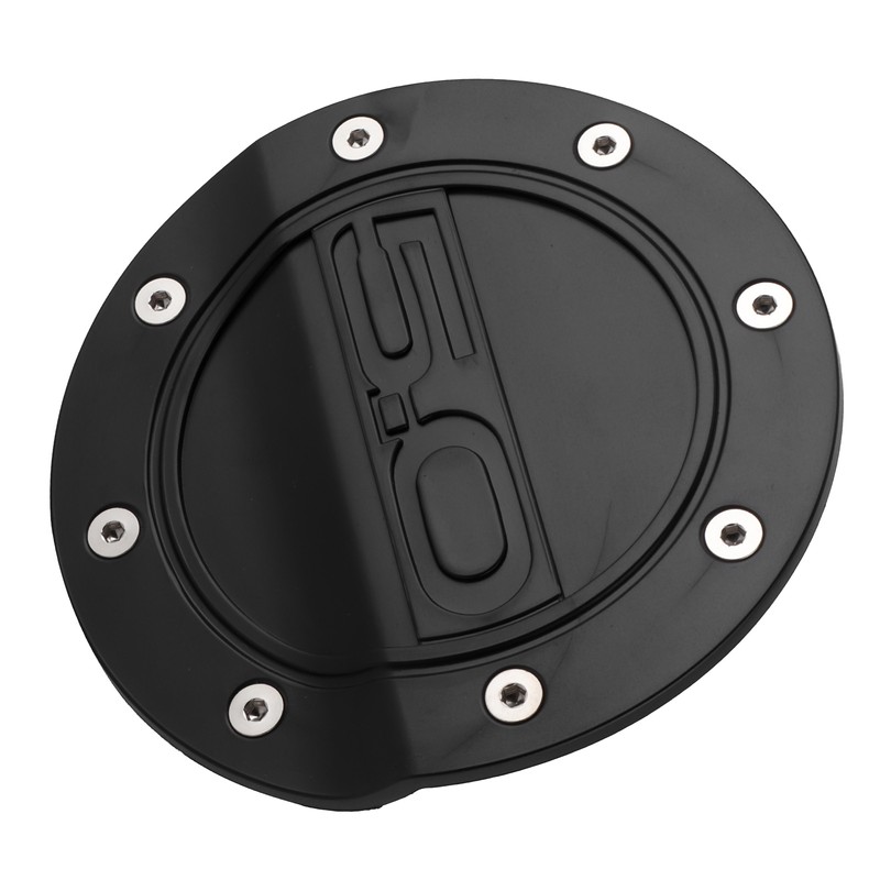Fuel Door Cover Gas Tank Cap Lid Black Fit for