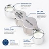 2-Piece Folding Jeweler’s Loupe Magnifier Set – 10X & 20X