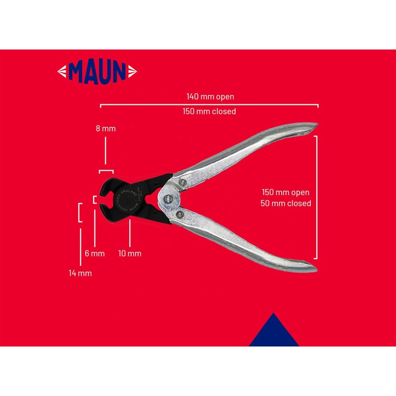 Maun 3010-150 End Cutting Plier for Hard Wire 150 mm