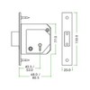 Zoo Hardware BS British Standard 5 Lever Chubb Retro-Fit Door