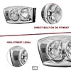 JSBOYAT Headlight Assembly Fits for 2006-2008 Dodge Ram 1500/2006-2009 Dodge