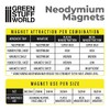 Green Stuff World for Models and Miniatures Neodymium Magnets 2x1mm
