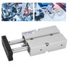 Air Cylinder Pneumatic 2 Piston Rod 2 Shaft Double Action