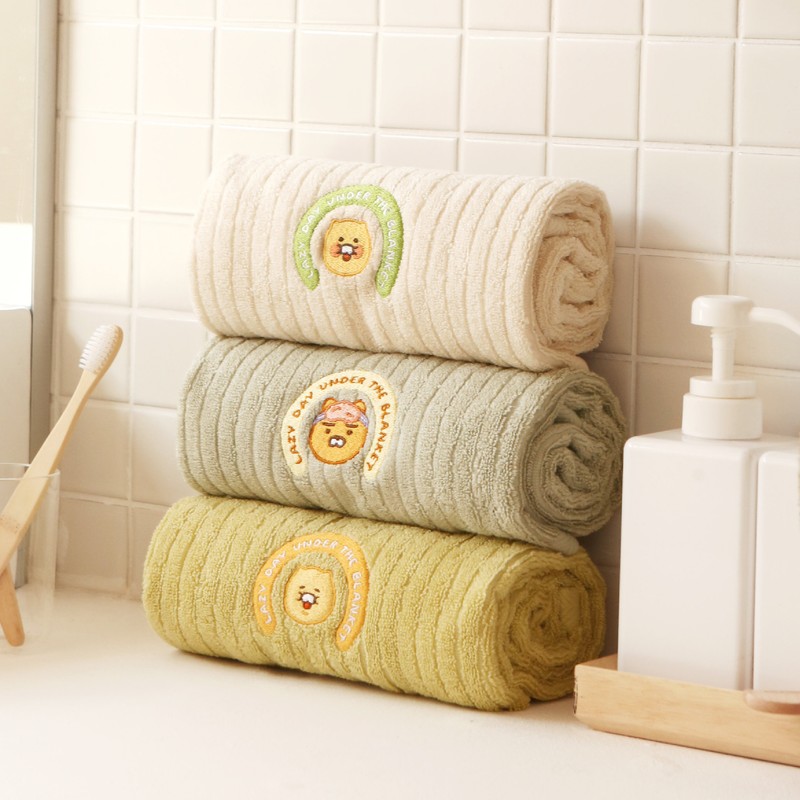 Kakao Friends Chunsik Combed 40-count Towel Set 3P Diary Towel,
