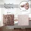 Blujellyfish Copper Penny Round Tile Wall Backsplash Accents Penny Round