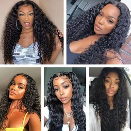 28 30 32 inch Water Wave Human Hair Bundles Natural Black Color #1B Human Hair Bundles Wet and Wavy Bundle Ocean Wave Bundle