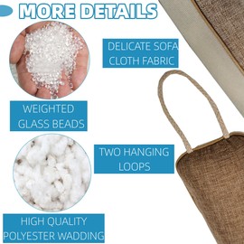 Door Draft Stopper 36 Inches Length x 4 Inches Width, Weighted Under Door Noise Blocker, Heavy Duty Under Door Draft Blocker Bottom Door Seal Noise and Air, Door Guard Saving Energy - Yellow