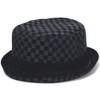 Happy Hat, Plaid Pork Pie Hat, 23.6 inches (60 cm),