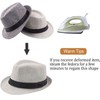 Geebuzz 5 Pack Short Brim Fedora Classic Summer Beach Sun