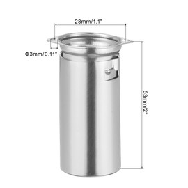 sourcing map 9pin Ceramic Vacuum Tube Socket Valve 53mm Aluminum Shield for 12AX7 12AU7 ECC83 ECC82 Tube, Silver Tone Pack of 2